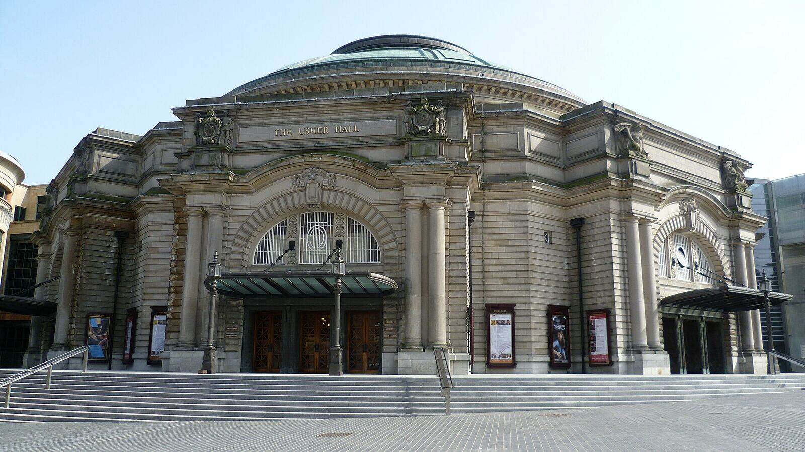 The Usher Hall concert venue on Lothian Road, Edinburgh