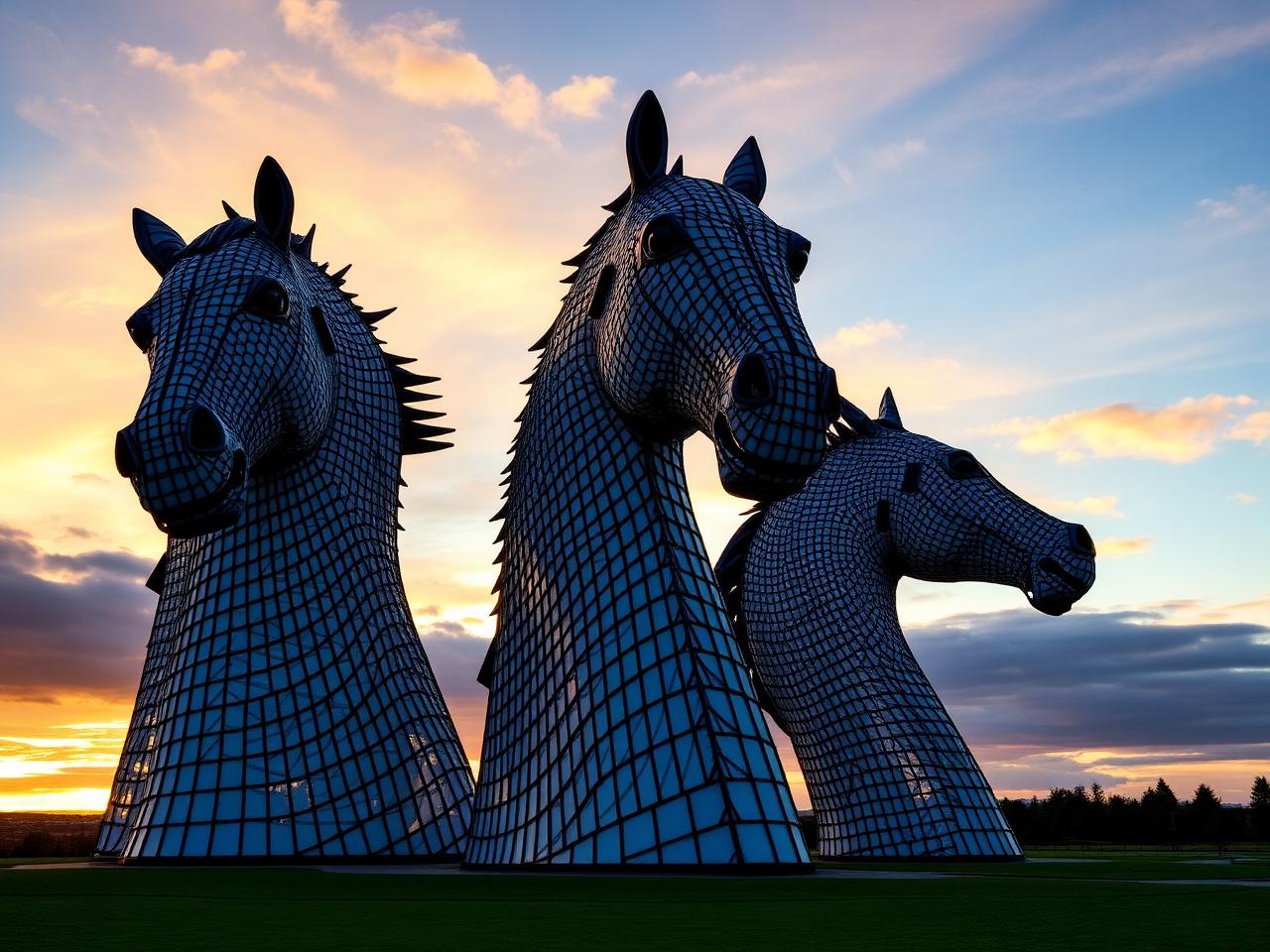 Falkirk Icons Half Day: Kelpies, Wheel & Palaces private tour