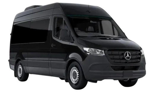 Executive Minibus class vehicle, such as a Mercedes-Benz Sprinter or Ford Transit Minibus