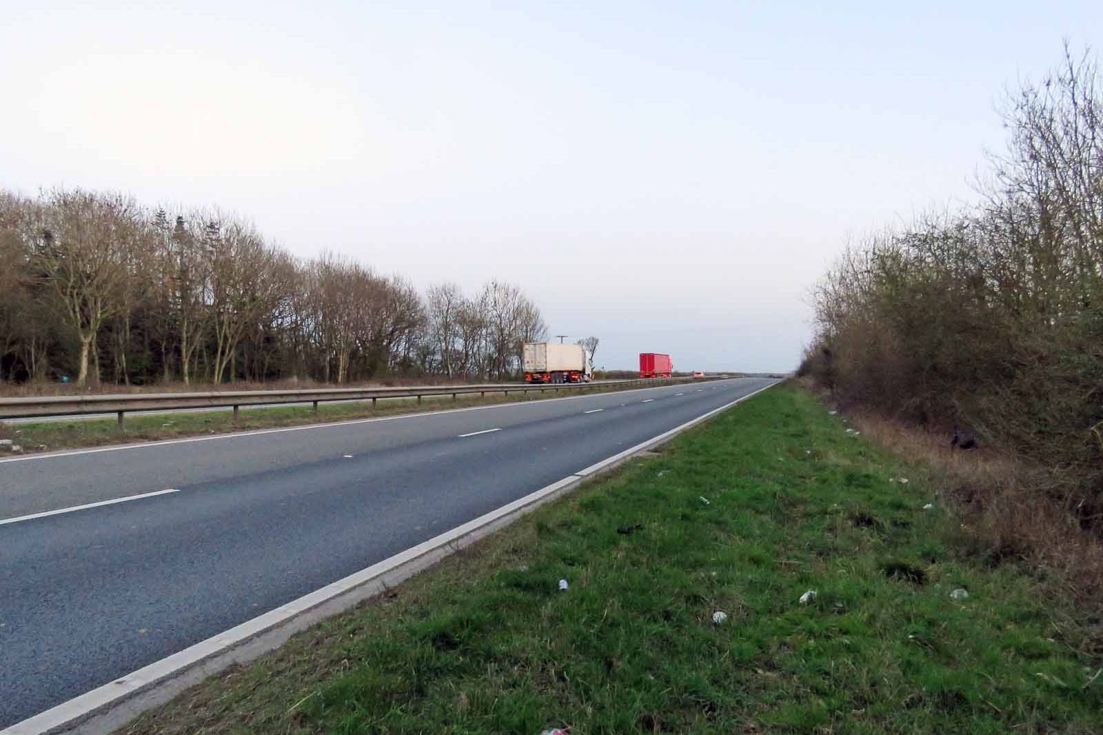 Vehicle travelling a long-distance route through the Scottish countryside